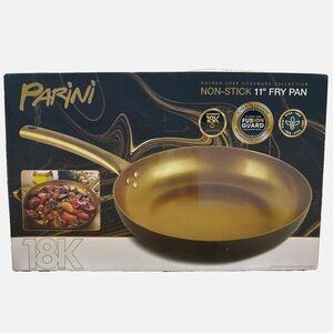 Parini 11” Fry Pan Golden Chef Cookware Collection 18K Non-Stick Oven Safe NEW